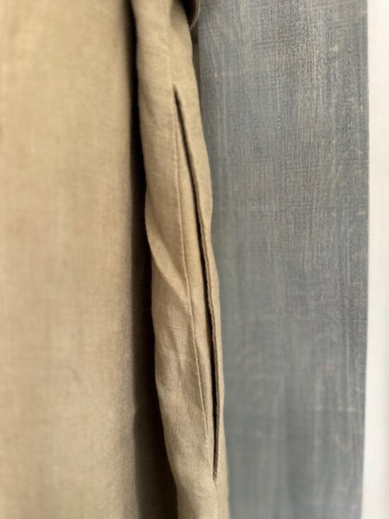 Quince Linen Button Front Dress Spring Summer Career Preppy Minimalist - Picture 5 of 12